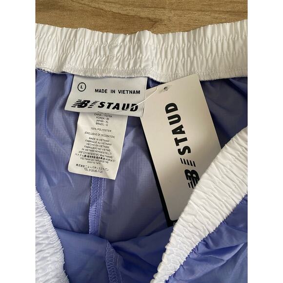 NWT New Balance x Staud Purple Running Shorts Large - Picture 8 of 8